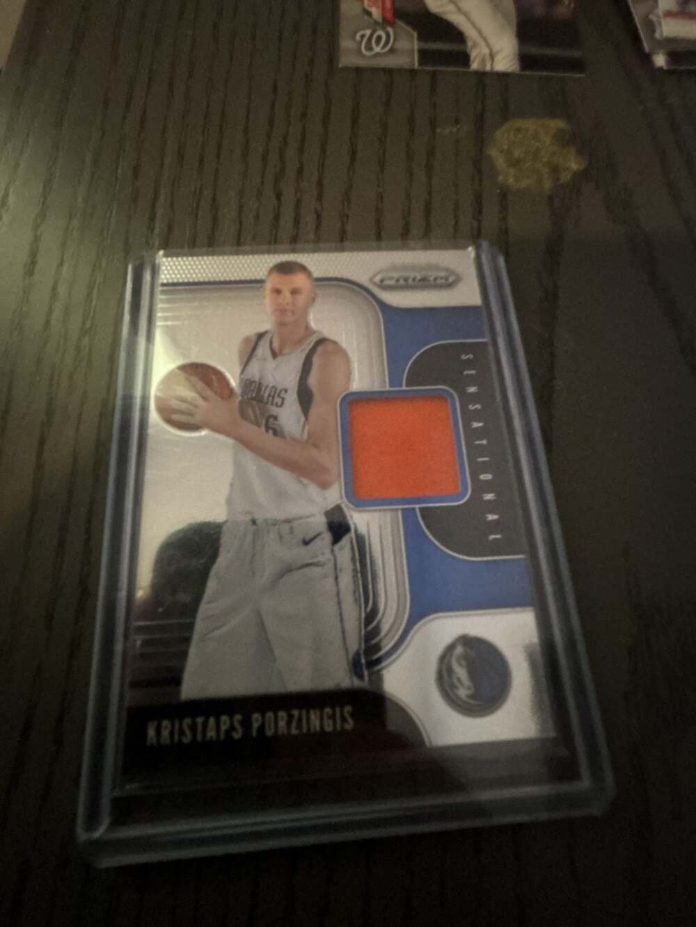 2020-21 Panini Prizm Kristaps Porzingis Sensational Swatches Jersey Relic Card